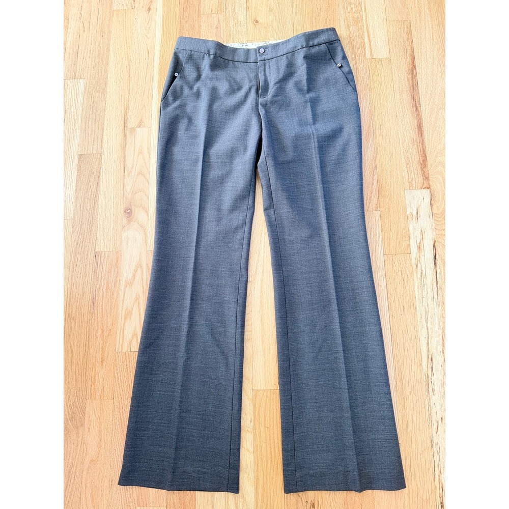 Rebecca Taylor Gray Wool Stretch Suit Blazer Trousers Feminine Office Size 4 - Picture 4 of 10